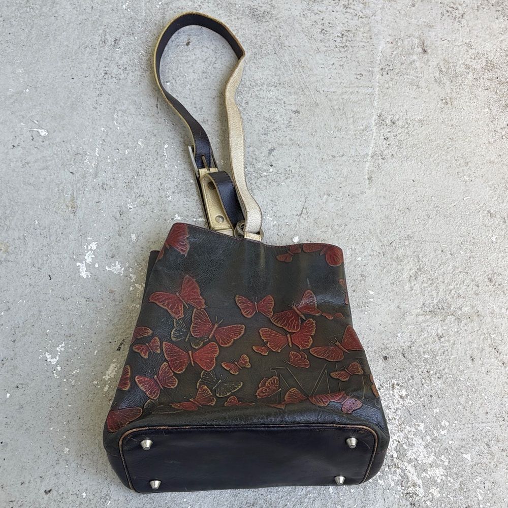 Mario Hernandez butterfly hobo bag